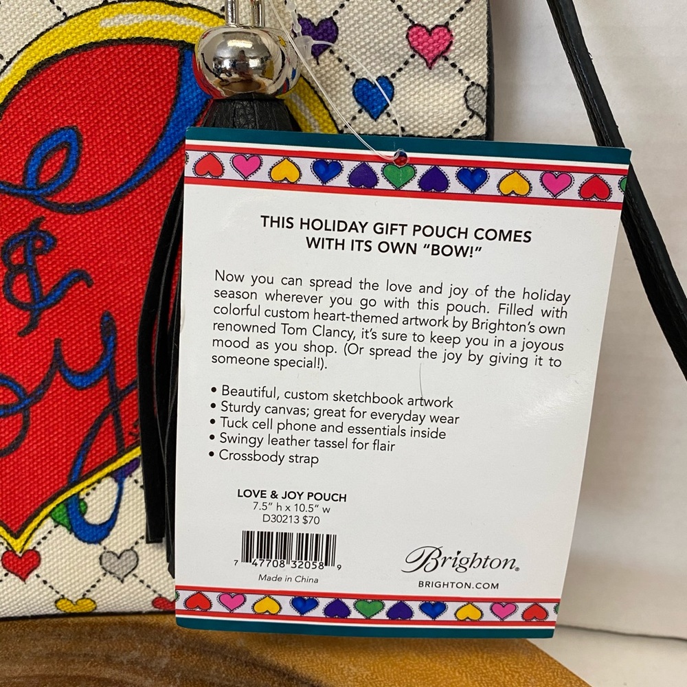 Brighton Love & Joy Pouch  Crossbody NWT! - Picture 3 of 7